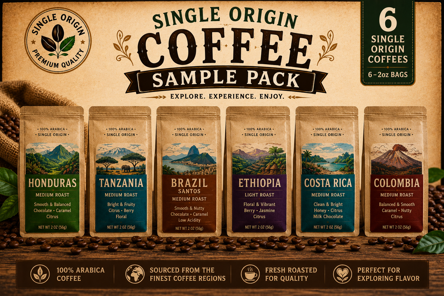 Single Origin Favorites Sample Pack