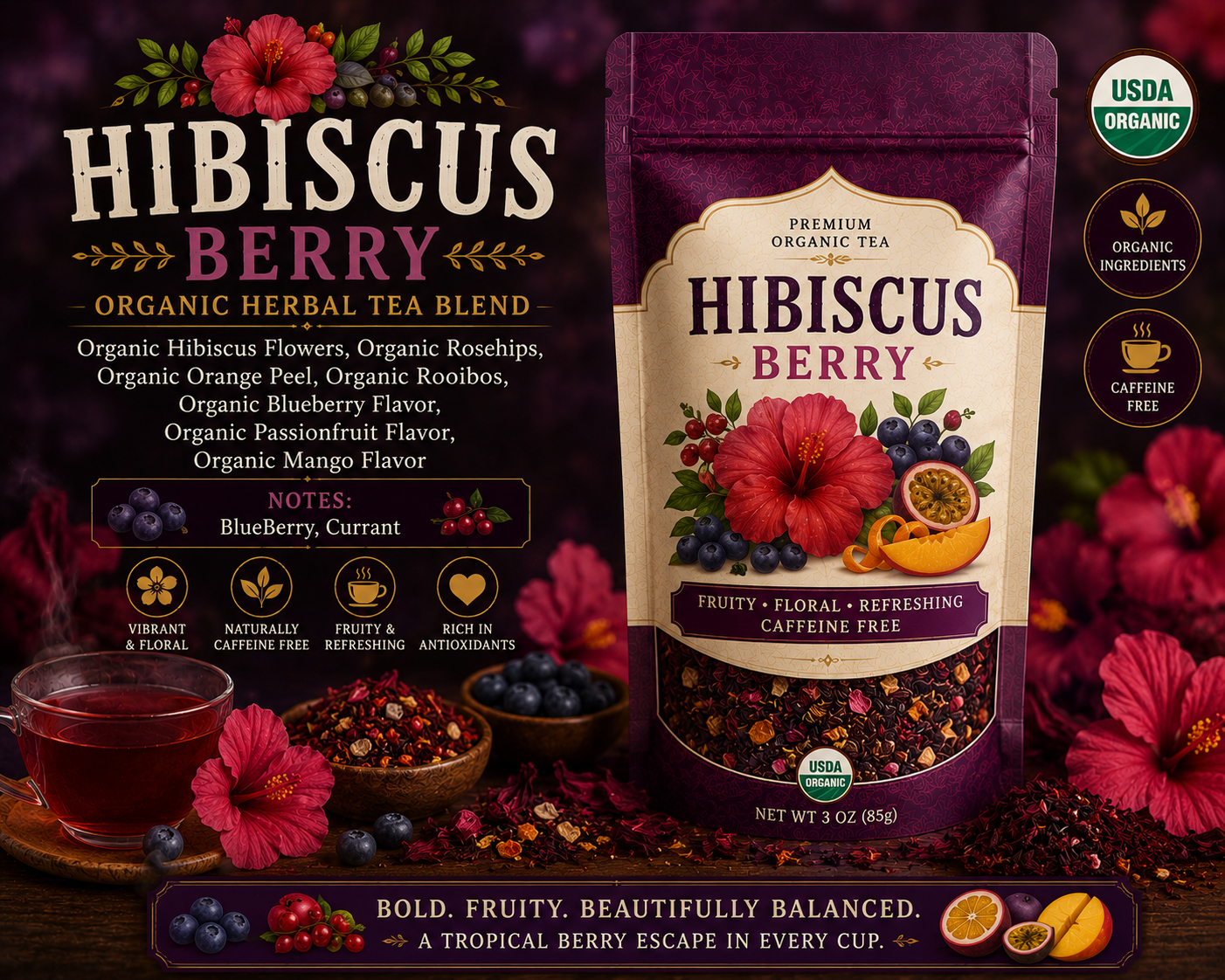 Hibiscus Berry Tea