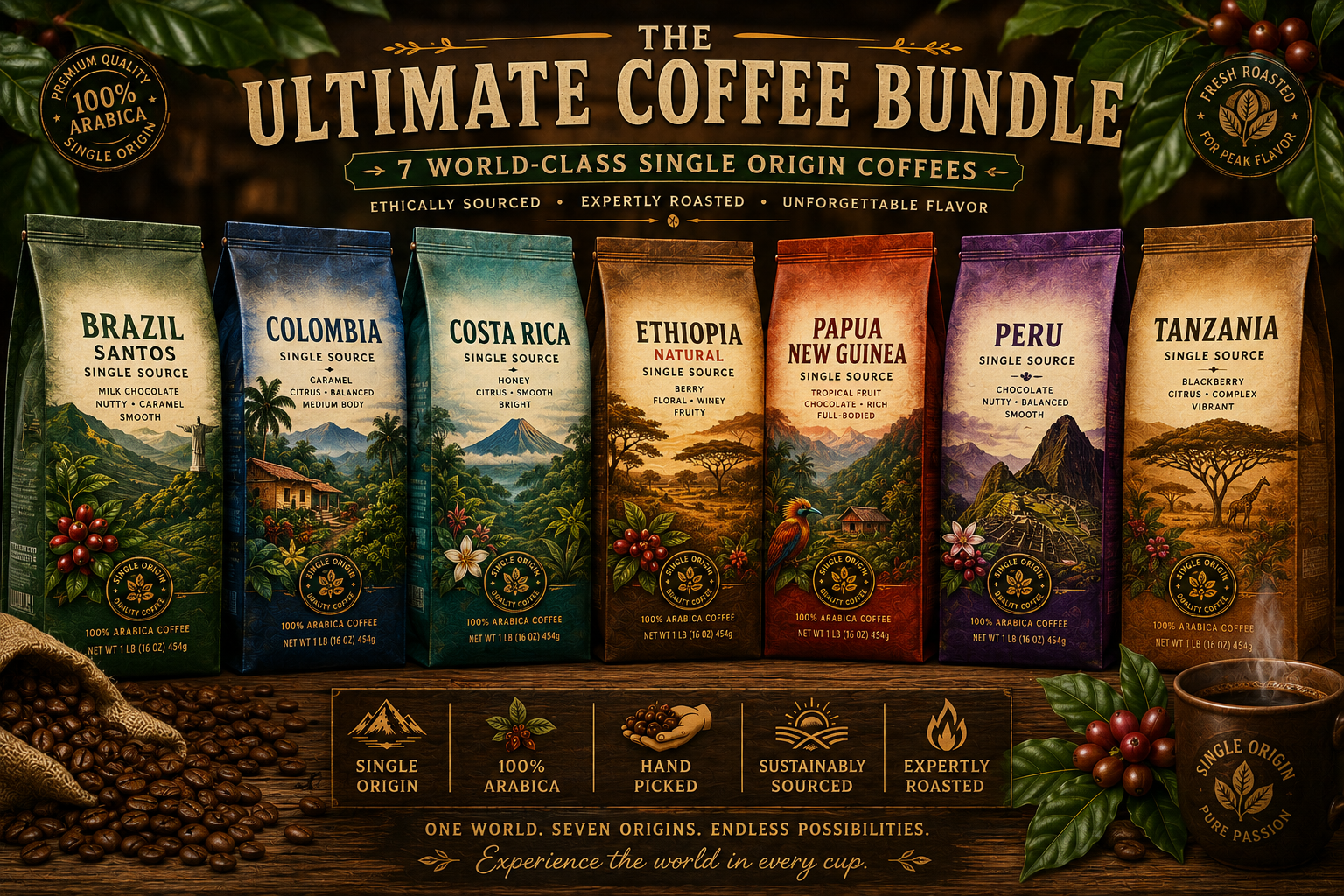 Ultimate Coffee Bundle 1 lb each!